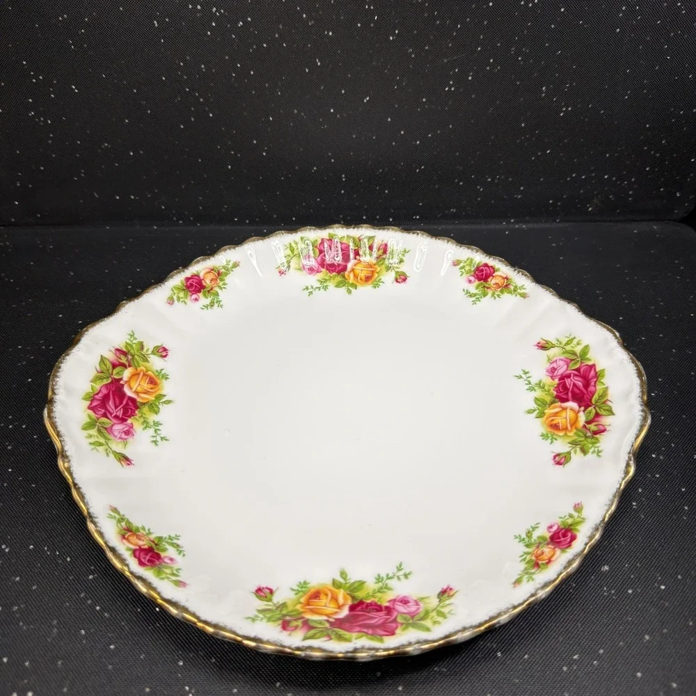 Royal Albert Old Country Roses Platter Plate Dish Bone China Gold Trim England